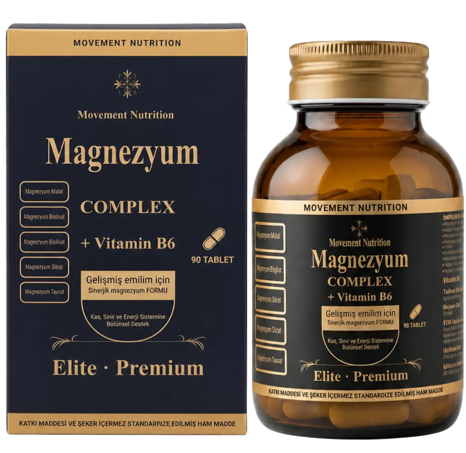 Movement Nutrition Magnezyum kutu ve şişe